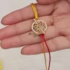 Golden Mandala Flute Rakhi