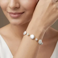 Golden Megan Pearl Bracelet