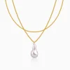 Golden Megan Pearl Necklace