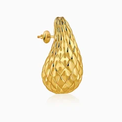 Golden Memorial Teardrop Earrings