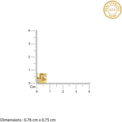 Golden Modern Mosaic Stud For Him
