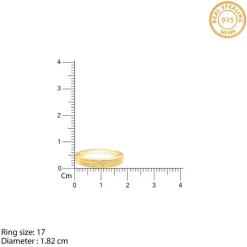 Golden Modest Leader Ring For Him