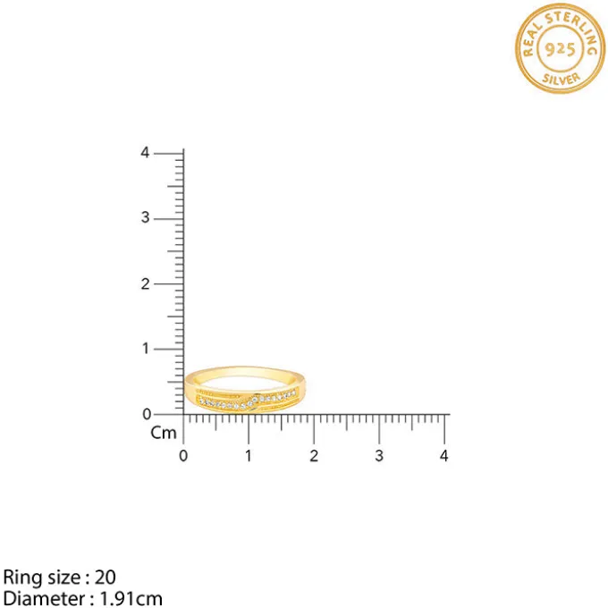 Golden Modest Leader Ring For Him