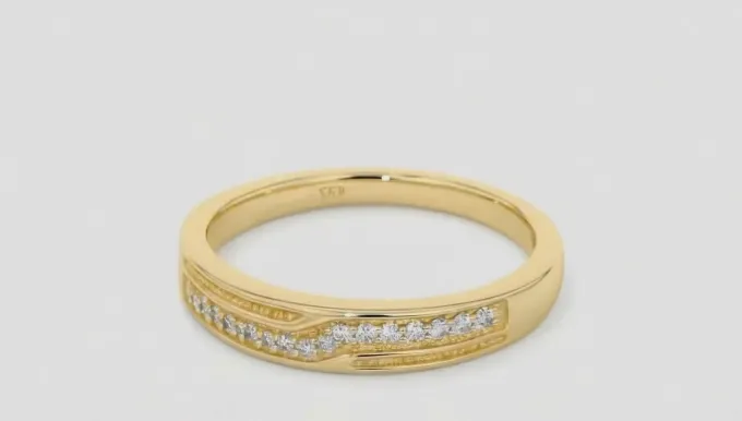 Golden Modest Leader Ring For Him