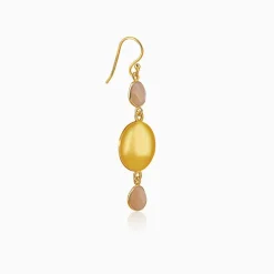 Golden Moonbeam Glow Dangler Earrings