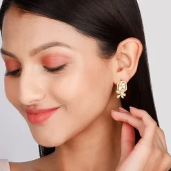 Golden Nature's Artistry Earrings