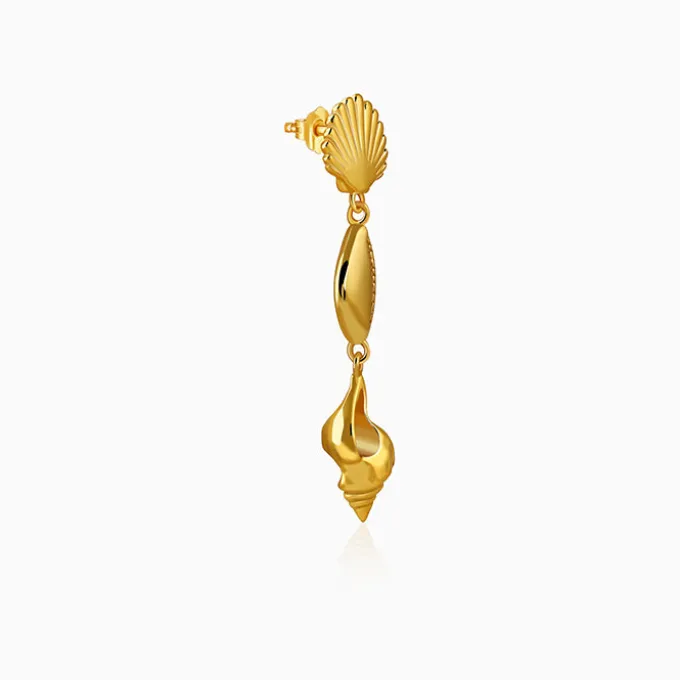 Golden Oceanic Grace Dangler Earrings