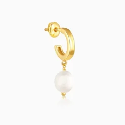 Golden Ocean's Luster Hoop Earrings