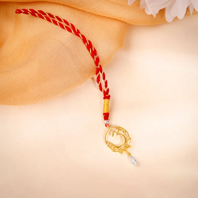 Golden Om Lumba Rakhi