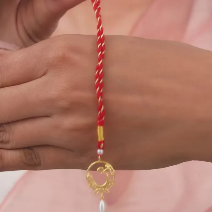 Golden Om Lumba Rakhi