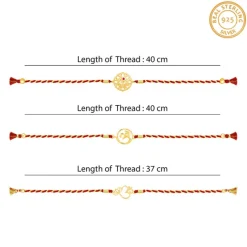 Golden Omkara Rakhi Combo (Set of 3)