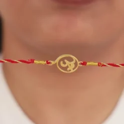 Golden Omkara Rakhi Combo (Set of 3)