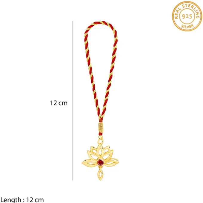 Golden Padma Lumba Rakhi