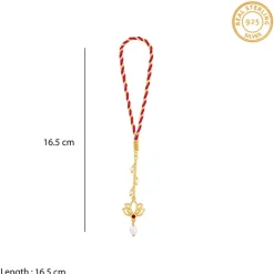 Golden Padma Pearl Lumba Rakhi