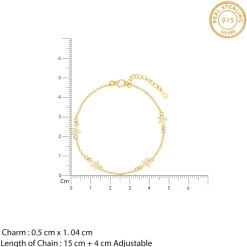 Golden Paired Star Bracelet