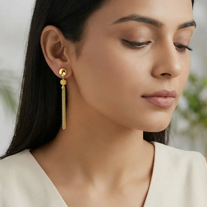 Golden Party Time Dangler Earrings