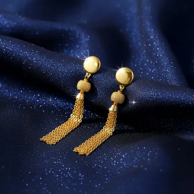 Golden Party Time Dangler Earrings