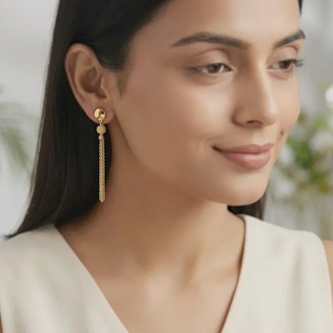 Golden Party Time Dangler Earrings
