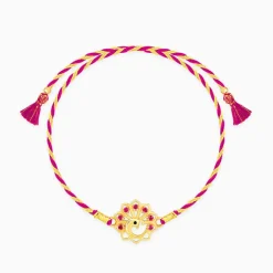 Golden Peacock Heritage Rakhi