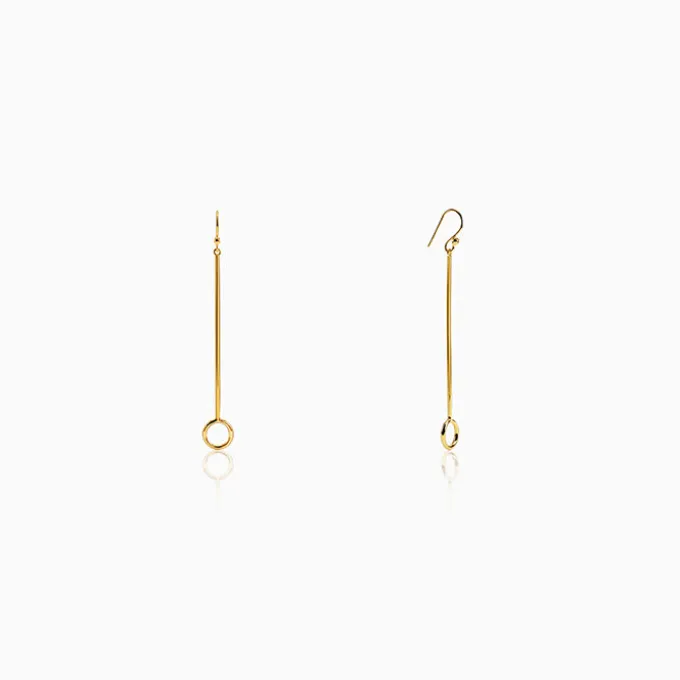 Golden Pendulum Danglers