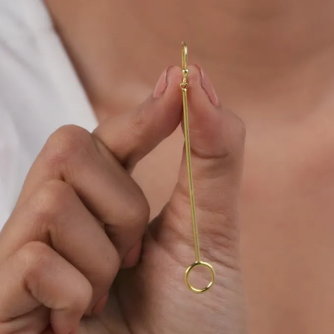 Golden Pendulum Danglers