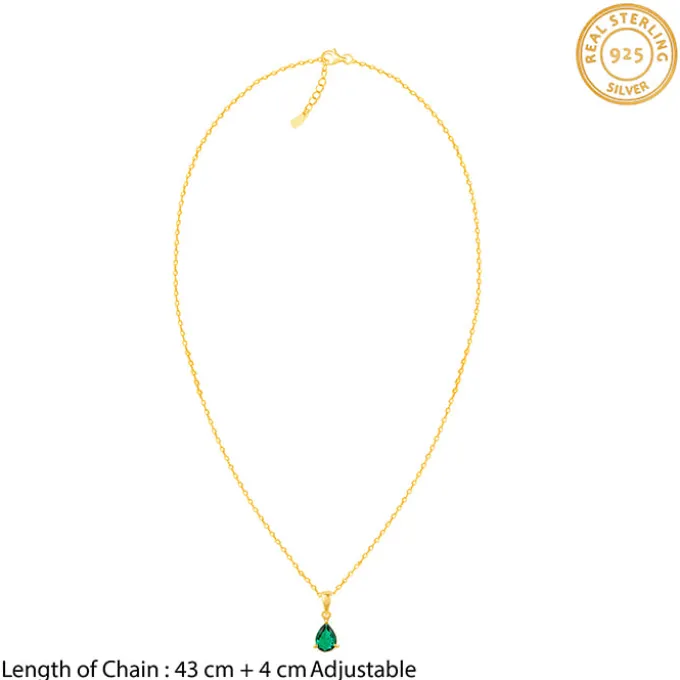Golden Peridot Dream Pendant With Link Chain