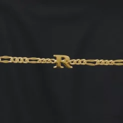 Golden Personalised Alpha Initial Bracelet For Him