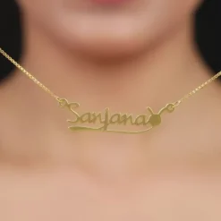 Golden Personalised Bunny Necklace