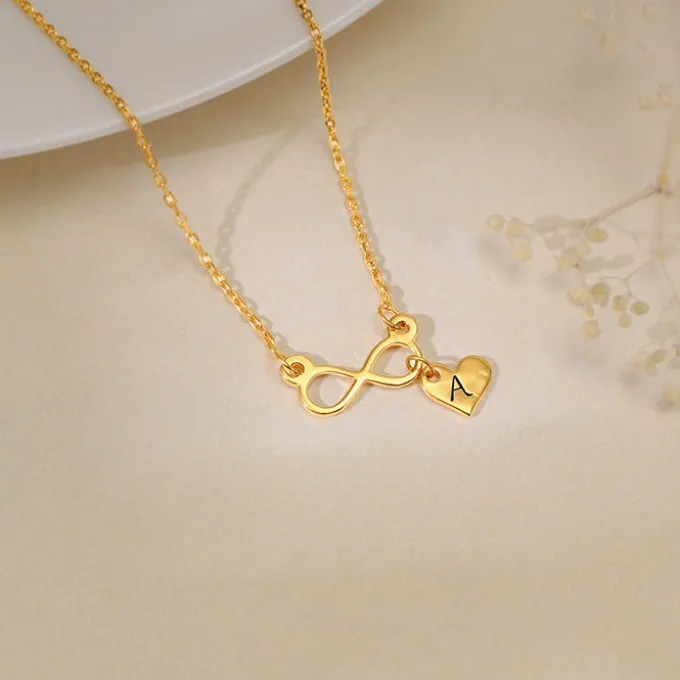 Golden Personalised Endless Echo Necklace