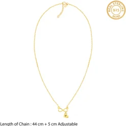 Golden Personalised Endless Echo Necklace