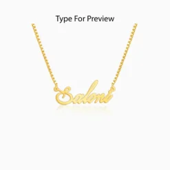 Golden Personalised Eternal Necklace