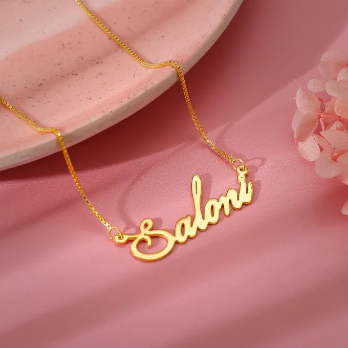 Golden Personalised Eternal Necklace