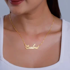 Golden Personalised Eternal Necklace