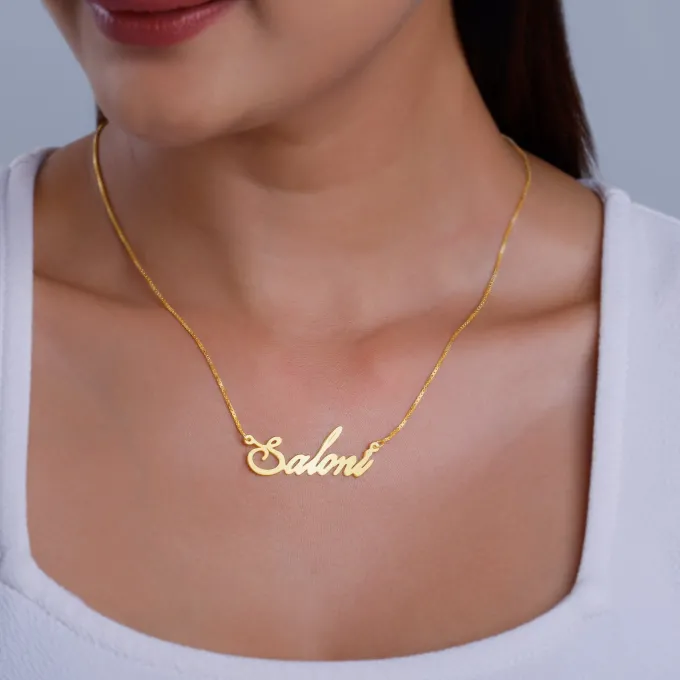 Golden Personalised Eternal Necklace