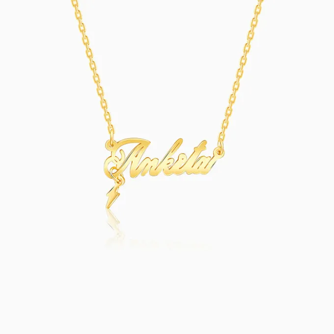 Golden Personalised Eternal Necklace