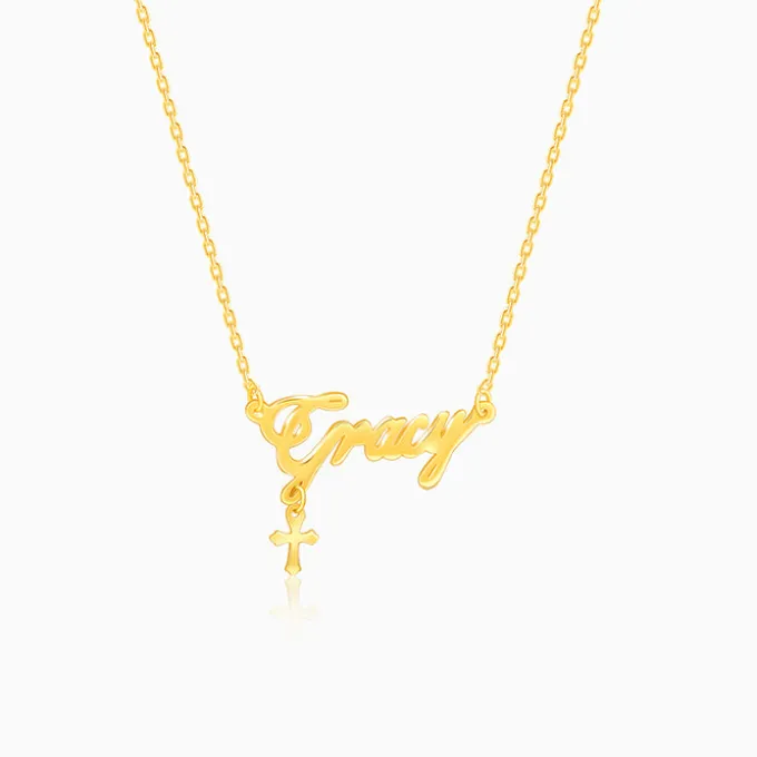Golden Personalised Eternal Necklace