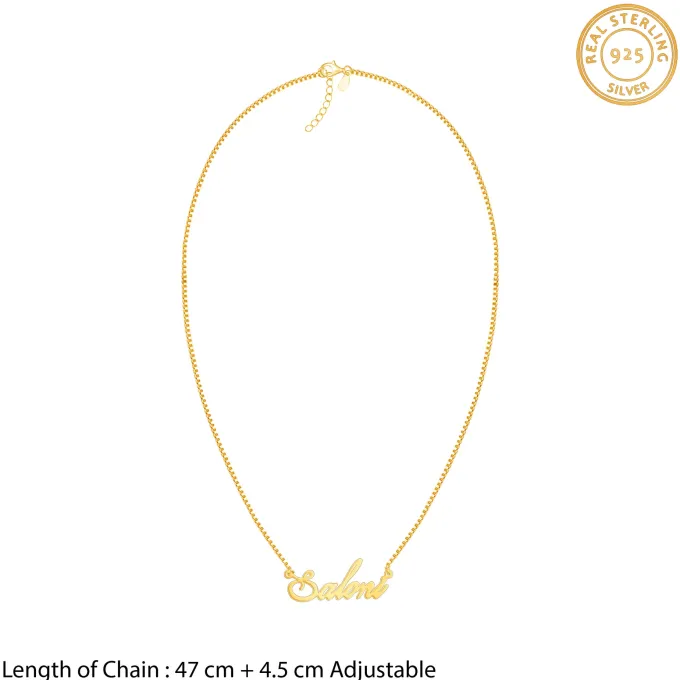 Golden Personalised Eternal Necklace
