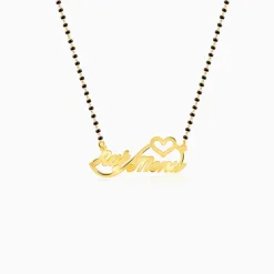 Golden Personalised Heart Name Mangalsutra