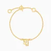 Golden Personalised Hindi Initial Bracelet