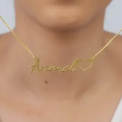 Golden Personalised Life Partner Pendant