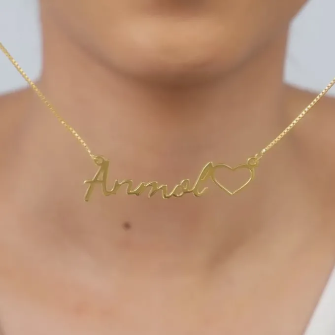 Golden Personalised Life Partner Pendant
