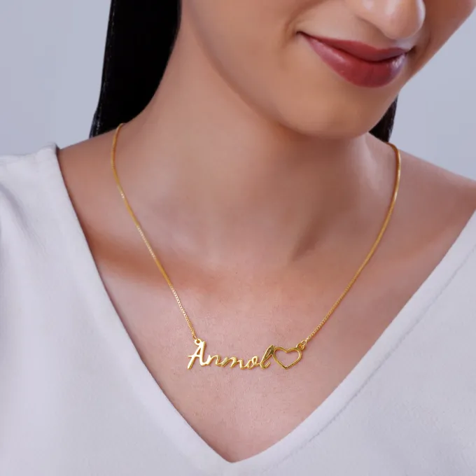 Golden Personalised Life Partner Pendant
