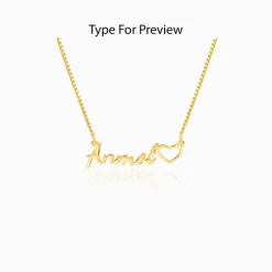 Golden Personalised Life Partner Pendant