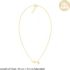 Golden Personalised Lifeline Initial Necklace
