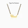 Golden Personalised Name Mangalsutra