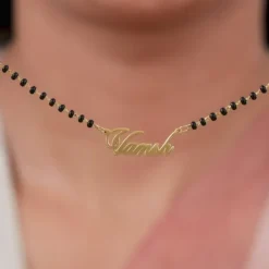 Golden Personalised Name Mangalsutra