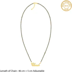 Golden Personalised Name Mangalsutra