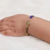 Golden Personalised Nazariya Kids Bracelet (0 - 2 Years)