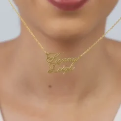 Golden Personalised Perfect Match Pendant