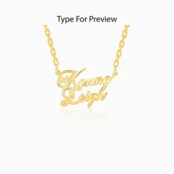 Golden Personalised Perfect Match Pendant